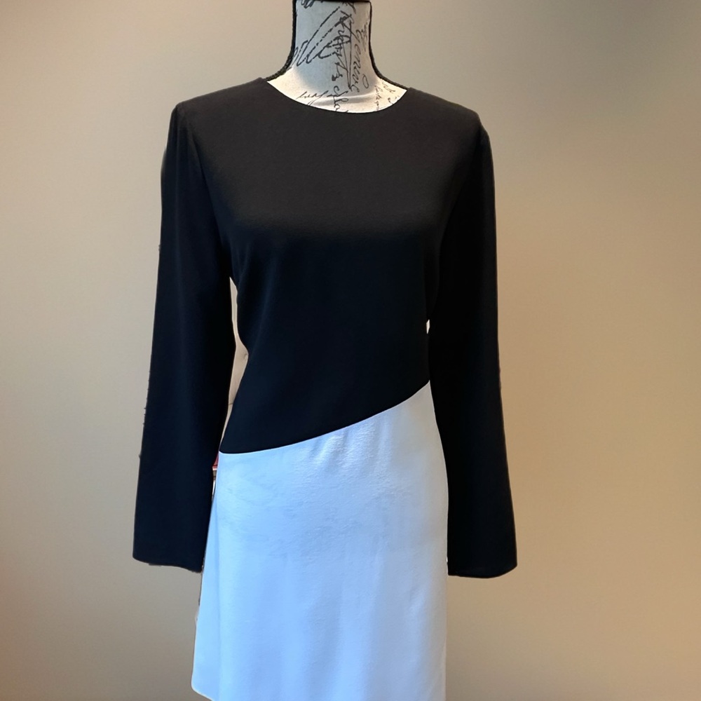 Shoshanna Black & White Sheath Dress NWT Sz 10 Retail $395